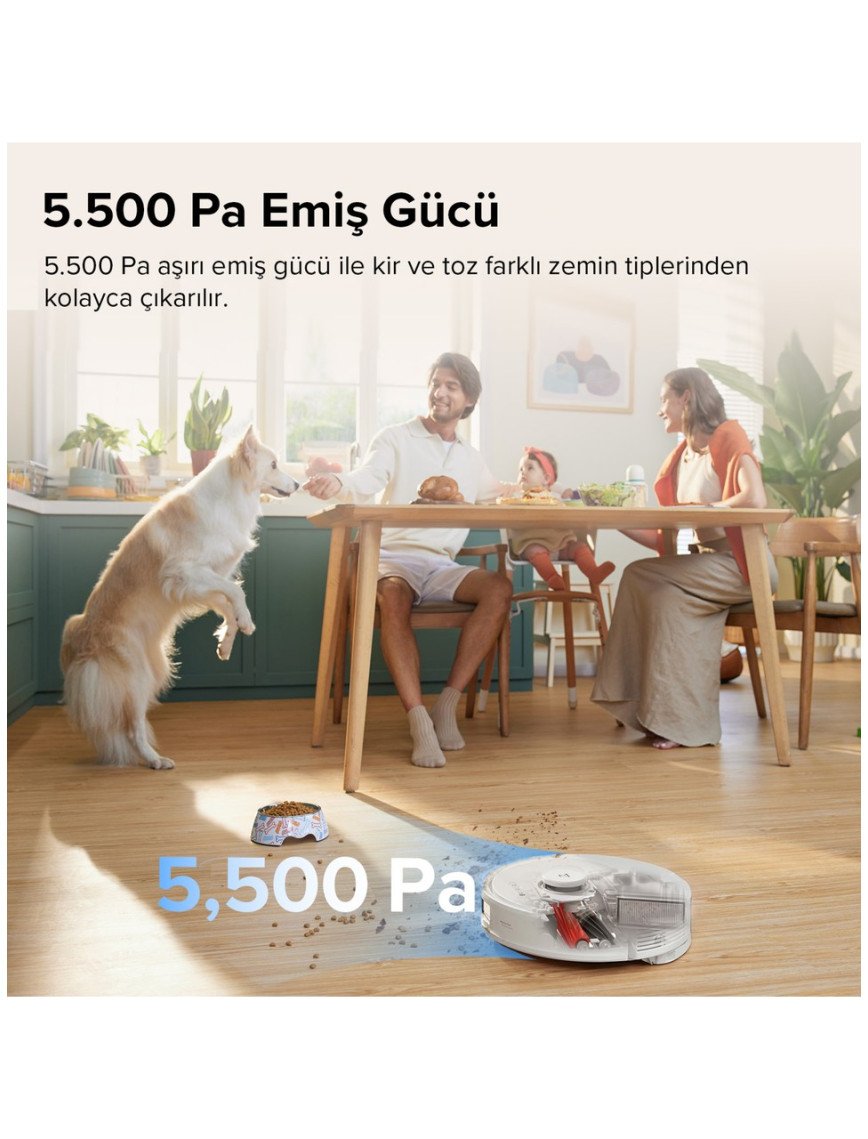 Roborock Vacuum Cleanner Q8 Max Robot Süpürge Beyaz