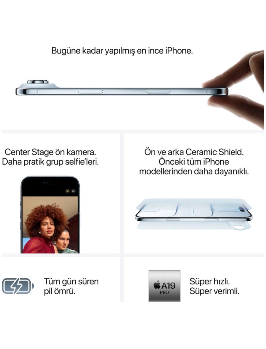 Apple iPhone Air 1 Tb Pamuk Beyazı